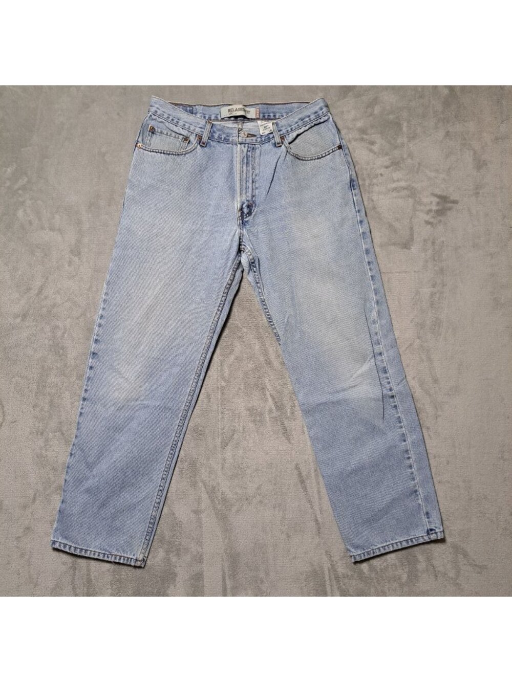 Levis 550 Denim 35x32 Jean Relaxed Fit Blue Mid-Rise Straight Actually 32x29